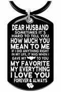 Allpeak Husband Valentines Day Romantic Keychain Gift from Wife