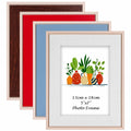 QUTREY Kids 5x7 Photo Frames Set of 4 Assorted Colors Tabletop Wall