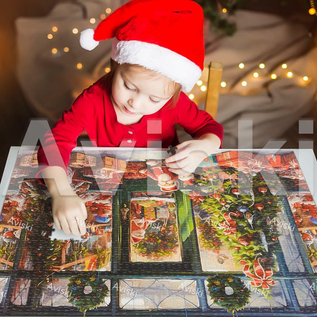 Holiday Shop Christmas Advent Calendar 2025 Jigsaw Puzzle 1000pcs 27.6x19.7in
