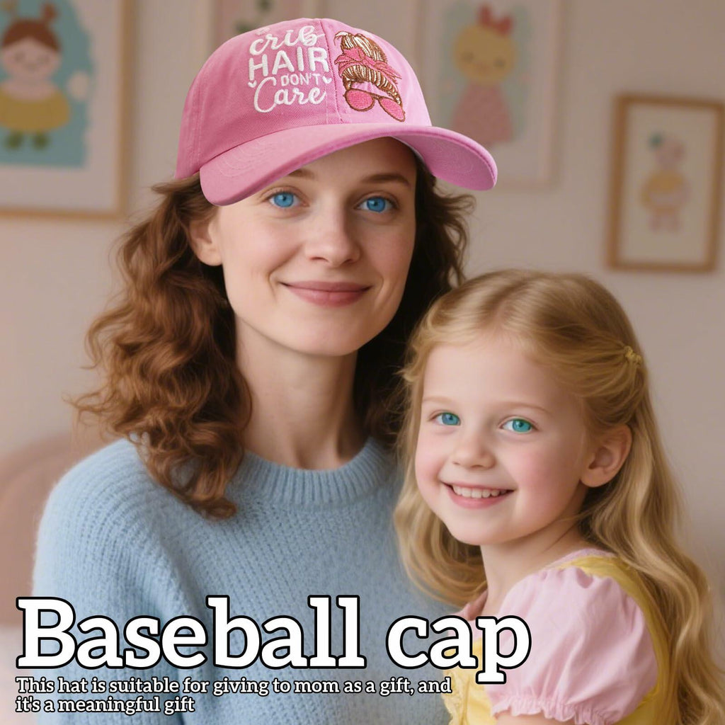 New Mom Hat Mothers Gifts Funny Pink Embroidered Adjustable Cotton Baseball Cap