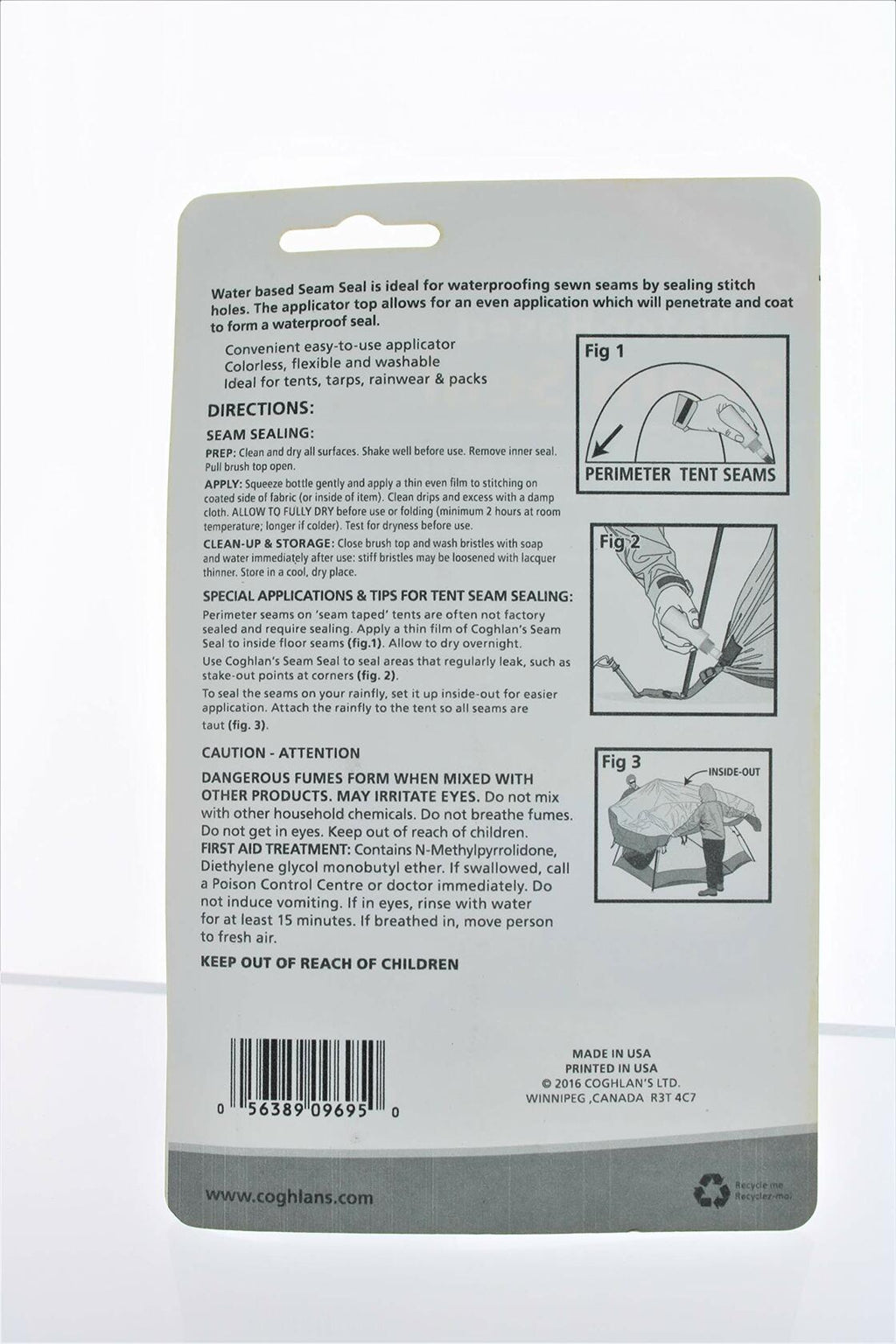 Coghlan's Tent Seam Sealer 2 Fl Oz Waterproof Clear Sealant