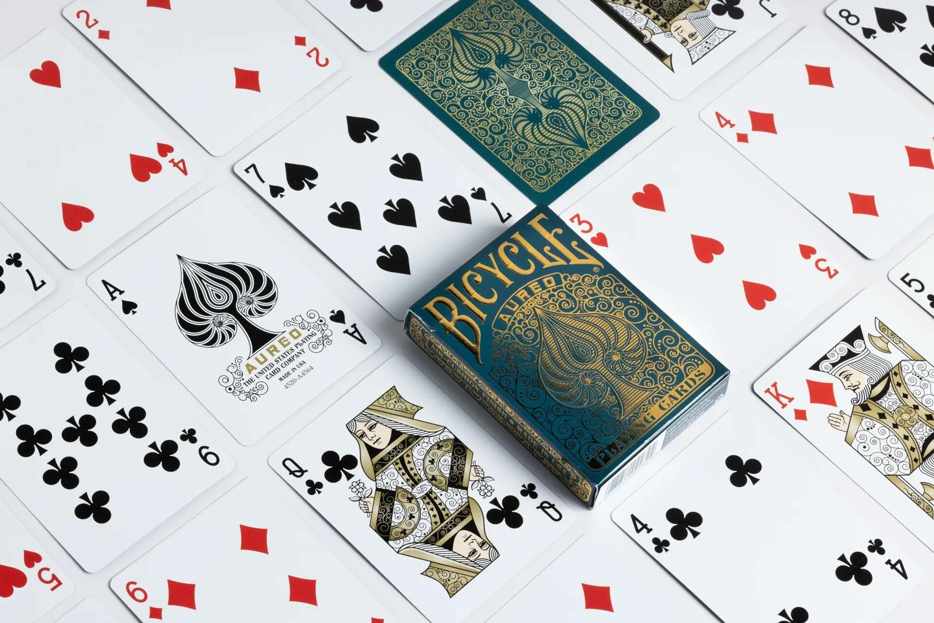 Bicycle Aureo Playing Cards Showstopper Deck Durable Easy to Shuffle Gift