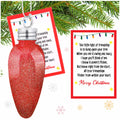 Syhood Christmas Friendship Light DIY Ornament Set 3.39in Red