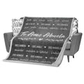 FILO ESTILO Abuela Blanket Sherpa Grey 60x50 Inches