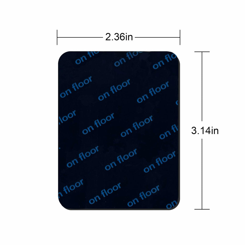 Rug Pad Grippers Double Sided Washable Rug Tape Adhesive Corners Black 4pc