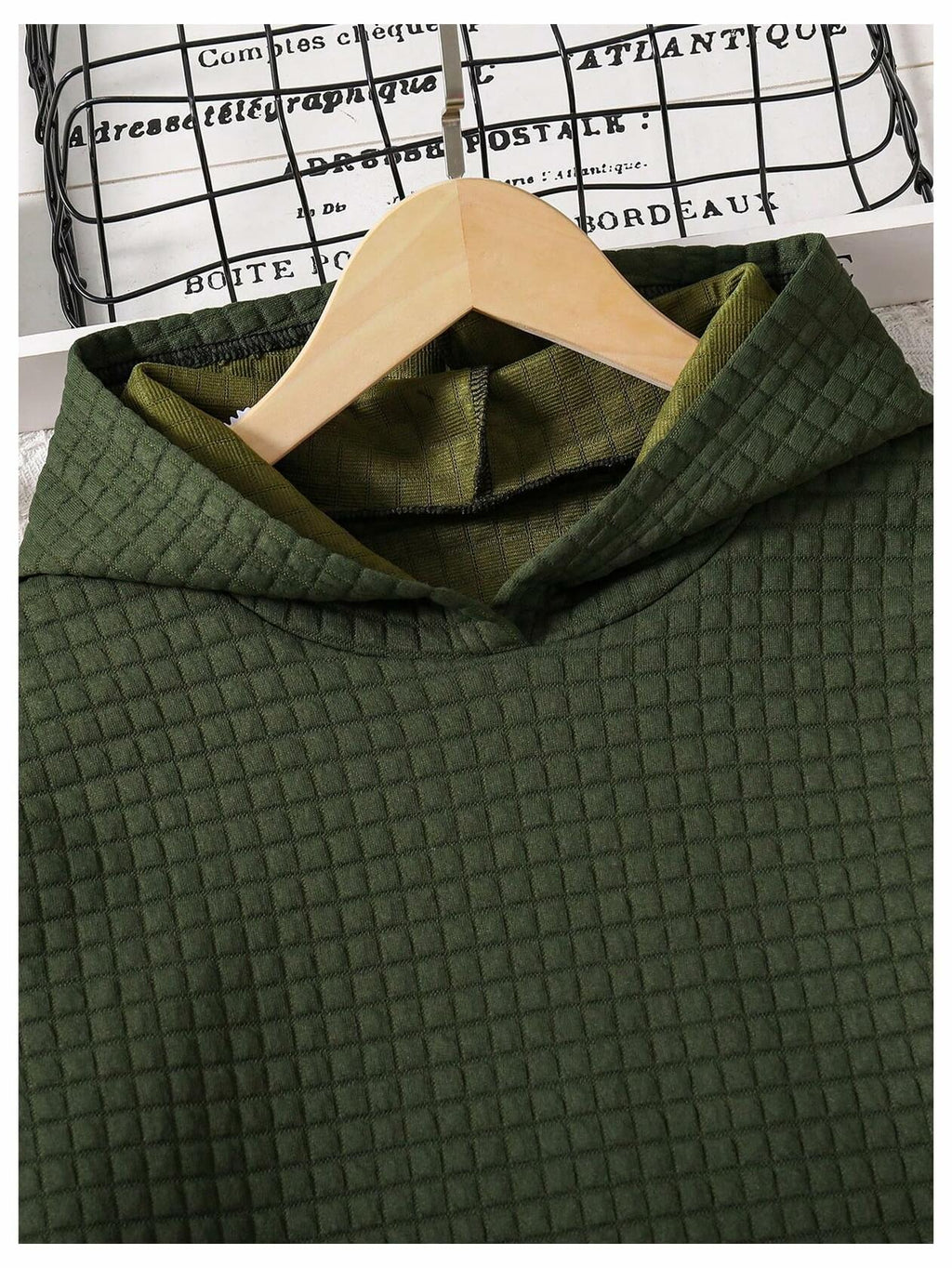 SOLY HUX Girl's Waffle Knit Hoodie Set 2PC Army Green Size 8Y