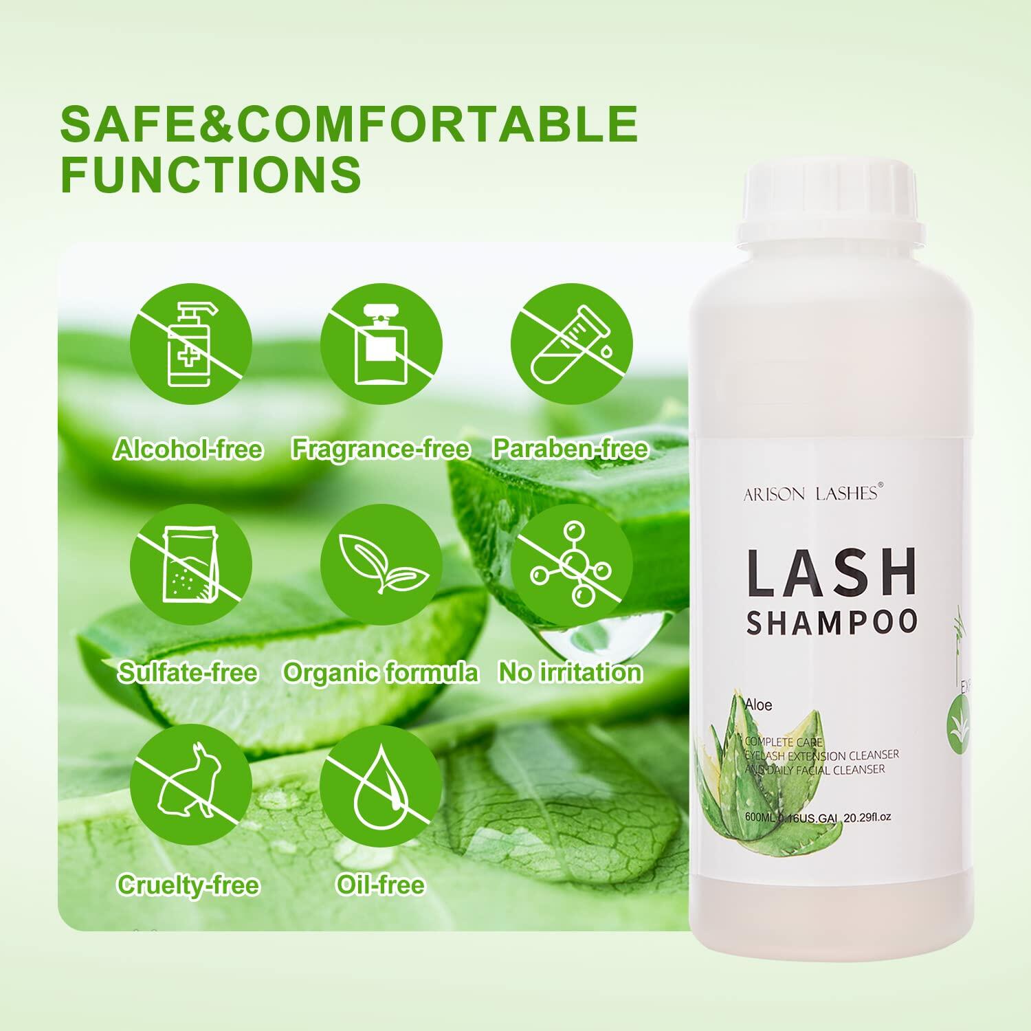 ARISON LASHES Lash Shampoo 150ml Eyelash Extension Cleanser Foaming