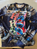 GEPOS Long Sleeve Patterned Holiday Sweater Size S