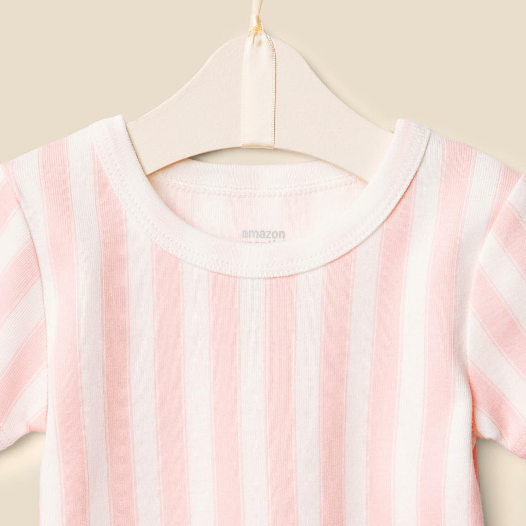 Amazon Essentials Sofia Grainge Unisex Toddler Pajama Set 4T Pink Stripe