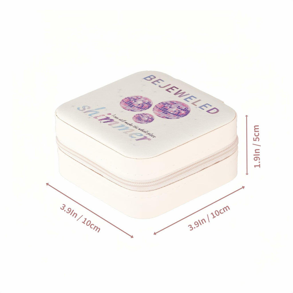 Sincerez Jewelry Box Small Portable Organizer for Rings Necklaces