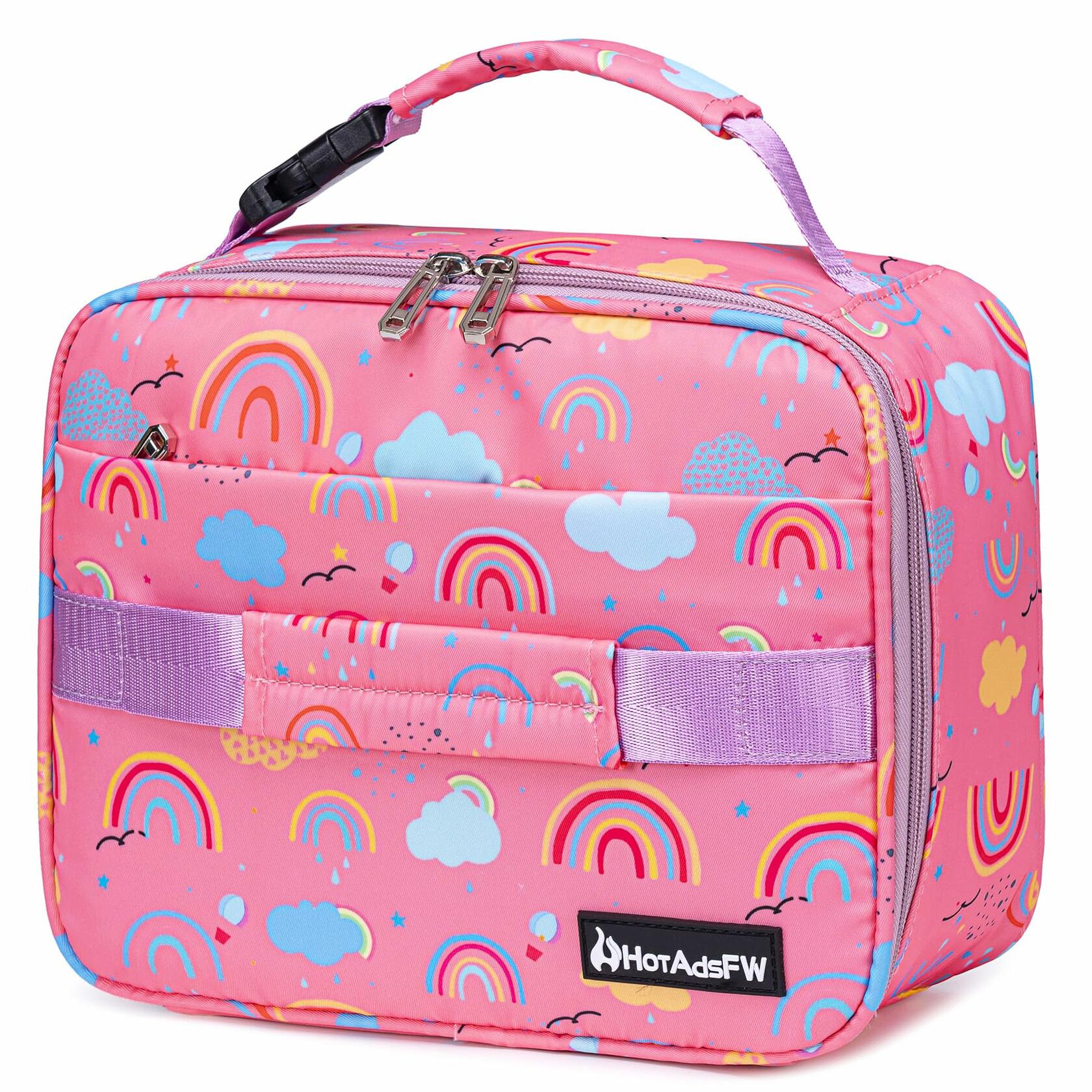 HotAdsFW Rainbow Girls Lunch Box Small Kids School Lunch Bag