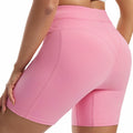 Athletic Shorts Women Gym Yoga Workout High Waisted Pink Size XS