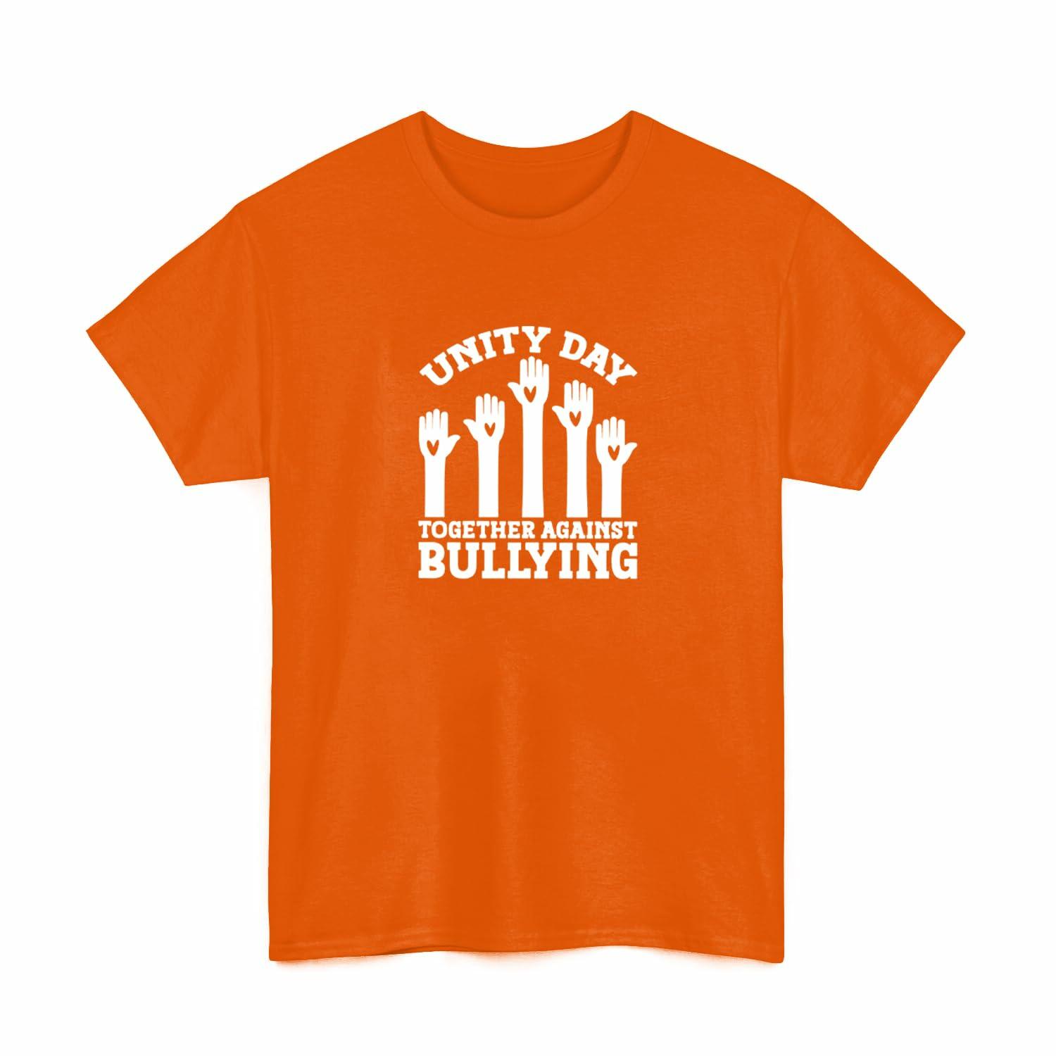 Youth Unity Day Shirt Heart Rainbow Be Kind Anti-Bullying Tee Size 12