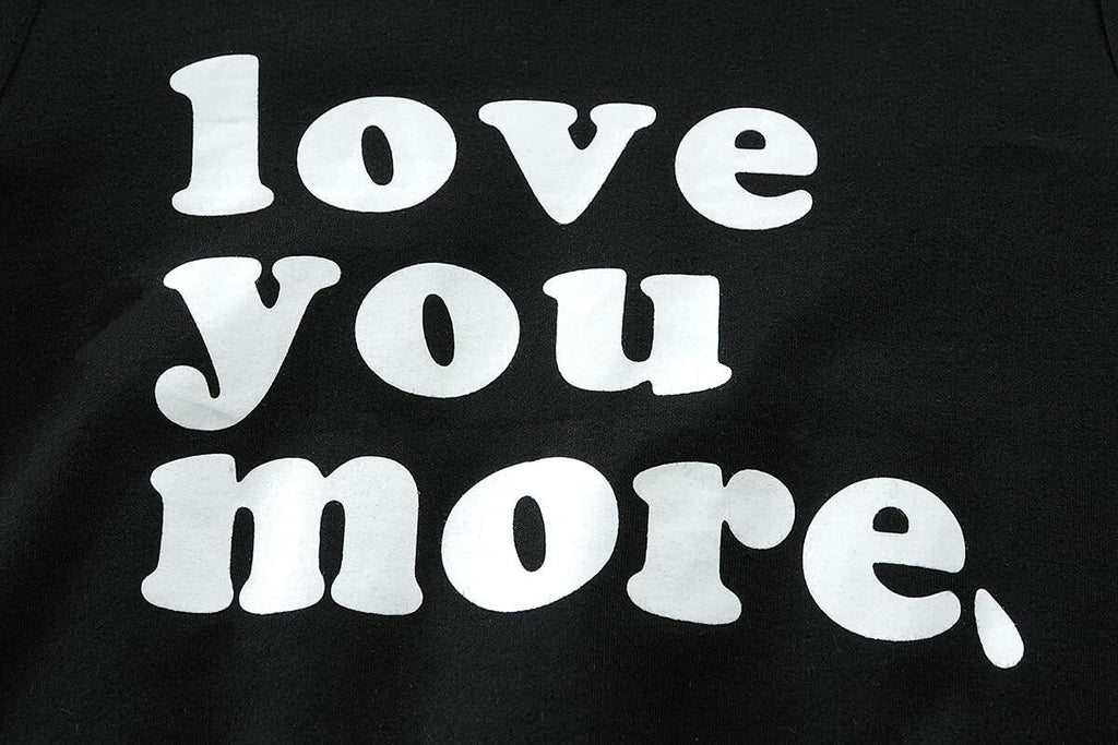 EULLA Toddler Boys Valentines Day Love You More Sweatshirt Size 2T