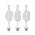 Fastrack Airlocks S-Shaped BPA-Free Brewing Set of 3 Transparent