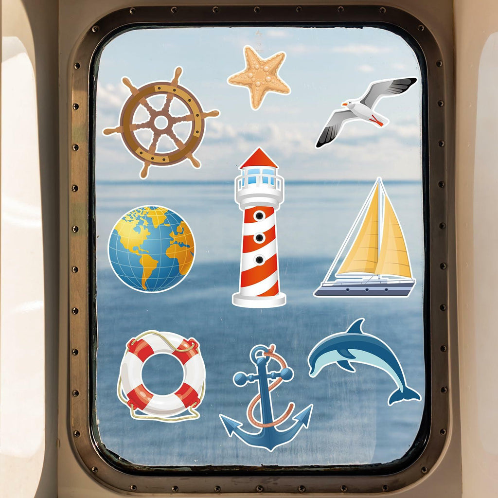 Toodoo 14 Pcs Nautical Cruise Door Magnets Anchor Boat Decorations