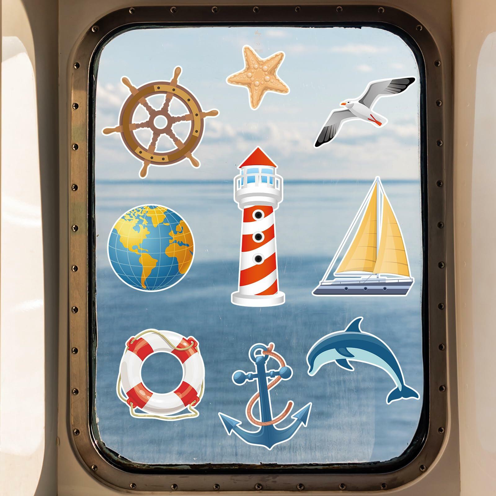 Toodoo 14 Pcs Nautical Cruise Door Magnets Anchor Boat Decorations
