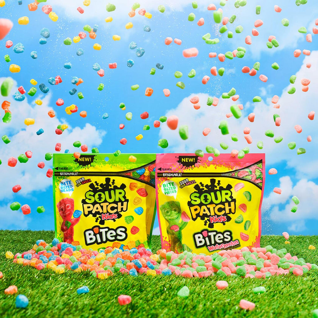 BestBy06/25 SOUR PATCH KIDS Bites Original Watermelon Candy Variety Pack 3x12oz