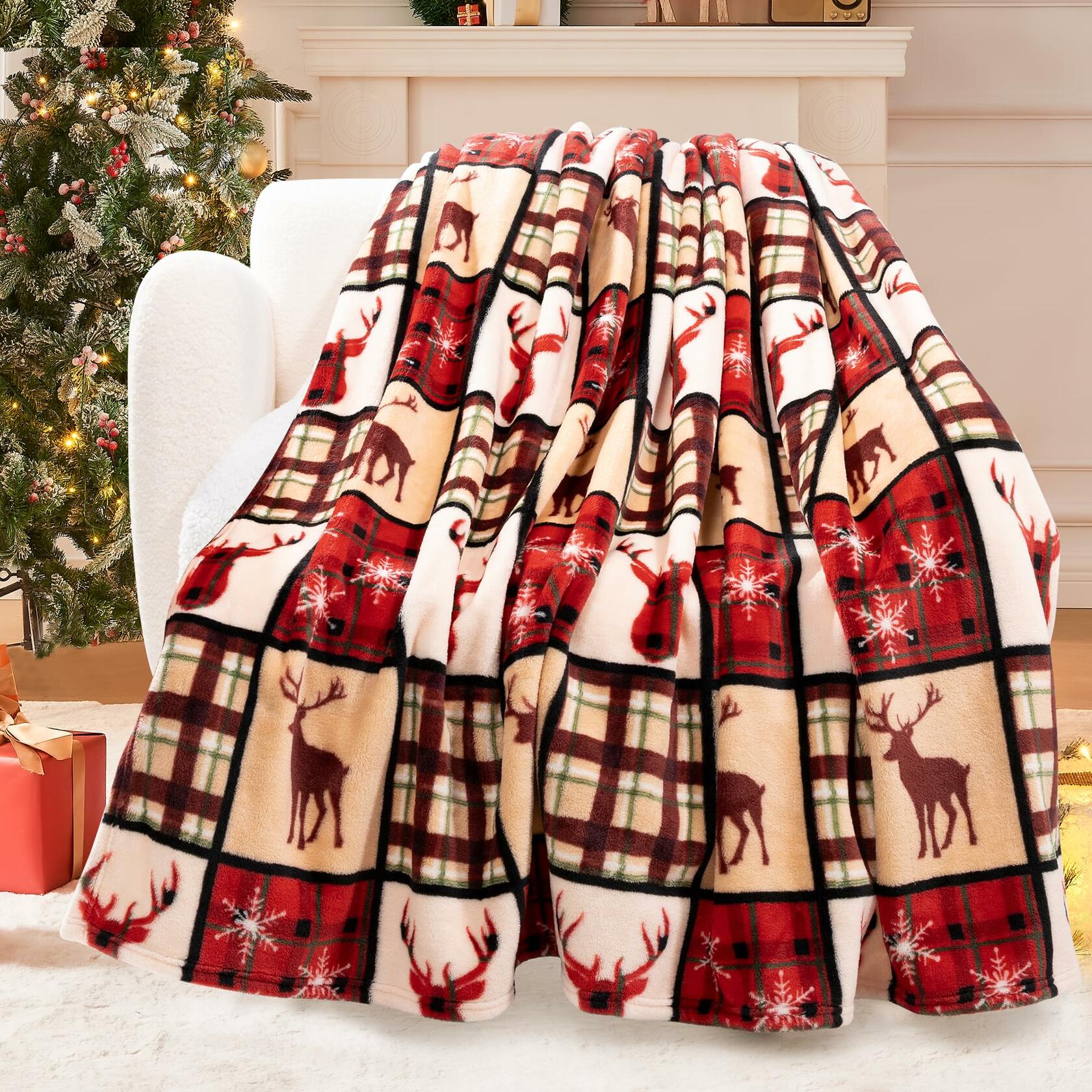 ROMROL Mom Blanket Super Soft Flannel Throw 50x60 Purple Cozy Gift