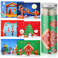 Poen 6 Set Christmas Wooden Jigsaw Puzzles Santa Claus Nativity Scene
