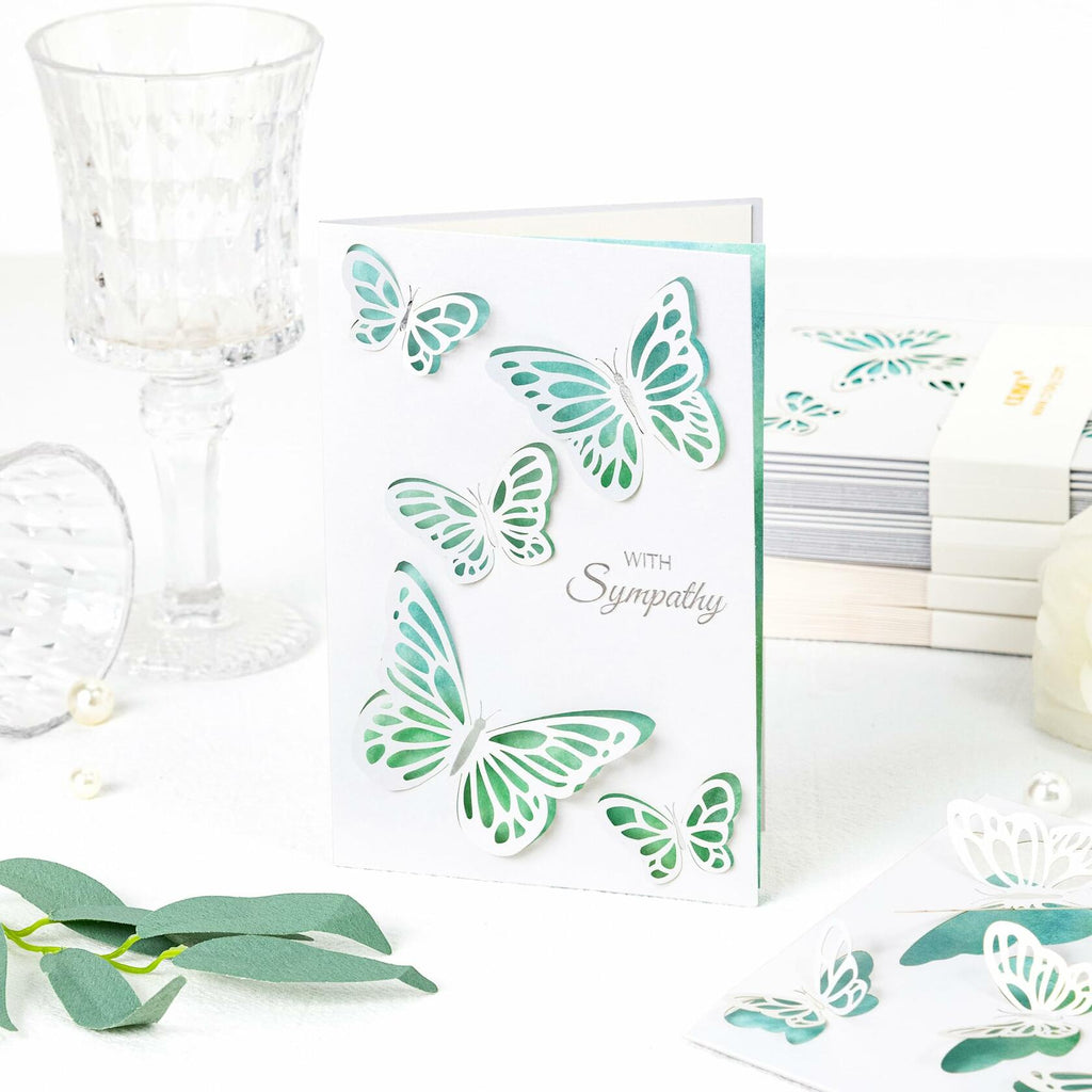 Crisky 25 Pack Religious Sympathy Cards White Flower Scripture 4 Assortments