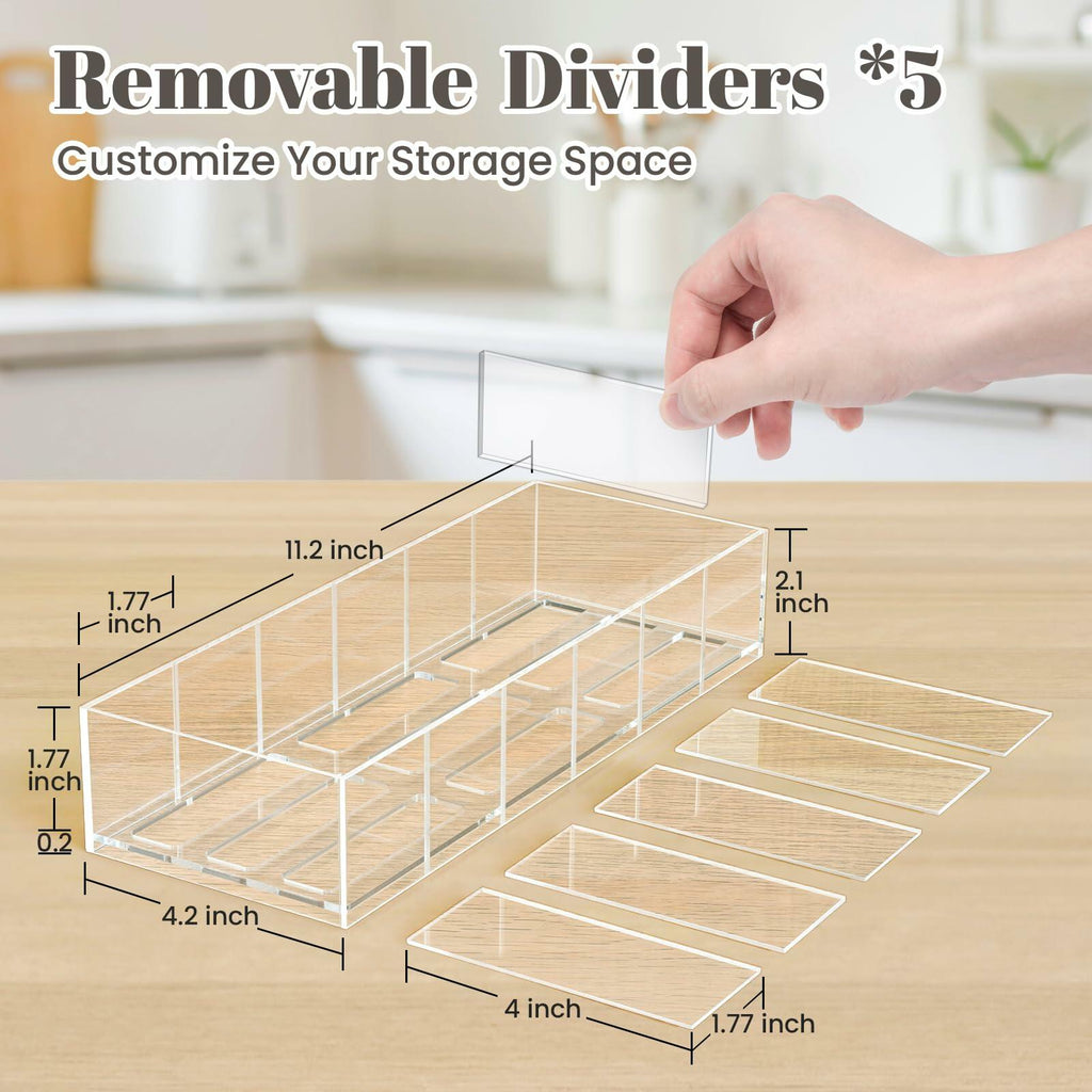 Gracenal Acrylic Tumbler Lid Organizer for Stanley 40oz Yeti Lids Clear