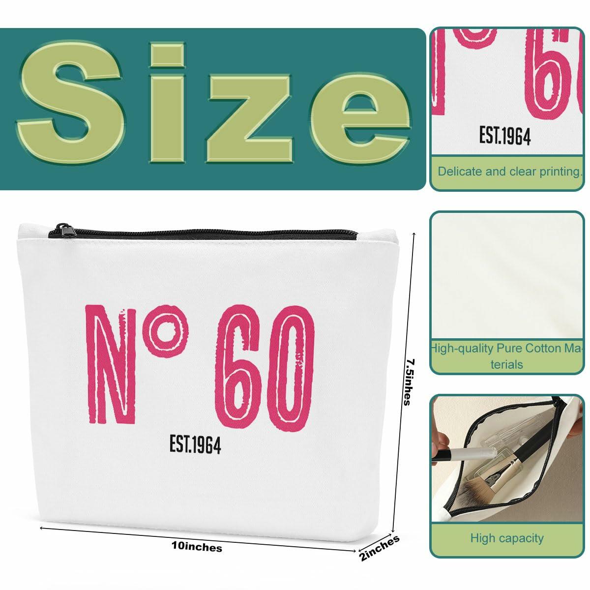Sldpngo 40th Birthday Makeup Bag Cosmetic Pouch for Women