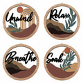 HPNIUB Construction Vehicles Wall Decor 10x10in 4pcs Kids Playroom Art