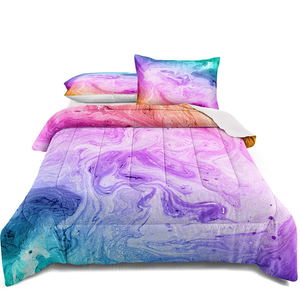 lris Bedding Ocean Beach Comforter Set Queen Teal 1 Comforter 2 Pillowcases