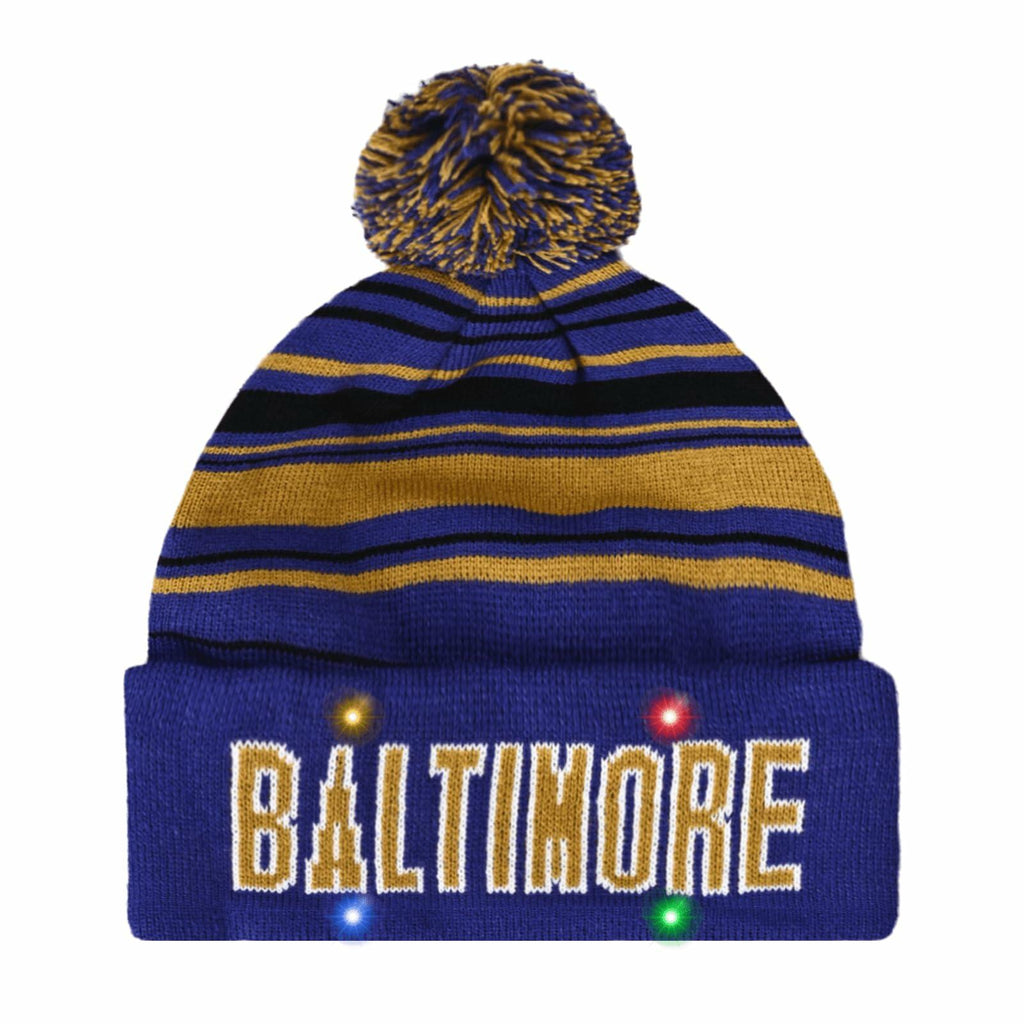 Vintage Classic Skull Cap Beanie LED Cuffed Winter Hat Knit Unisex