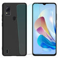 NEOYUKL Cricket Icon 5 AT&T Motivate 4 Case Tempered Glass Black 1 Pack