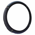 Bling Soft Leather Steering Wheel Cover Colorful Rhinestones 15 Inch