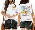 Teacher Shirts Women Last Day of School Bruh Letter Print White Size S