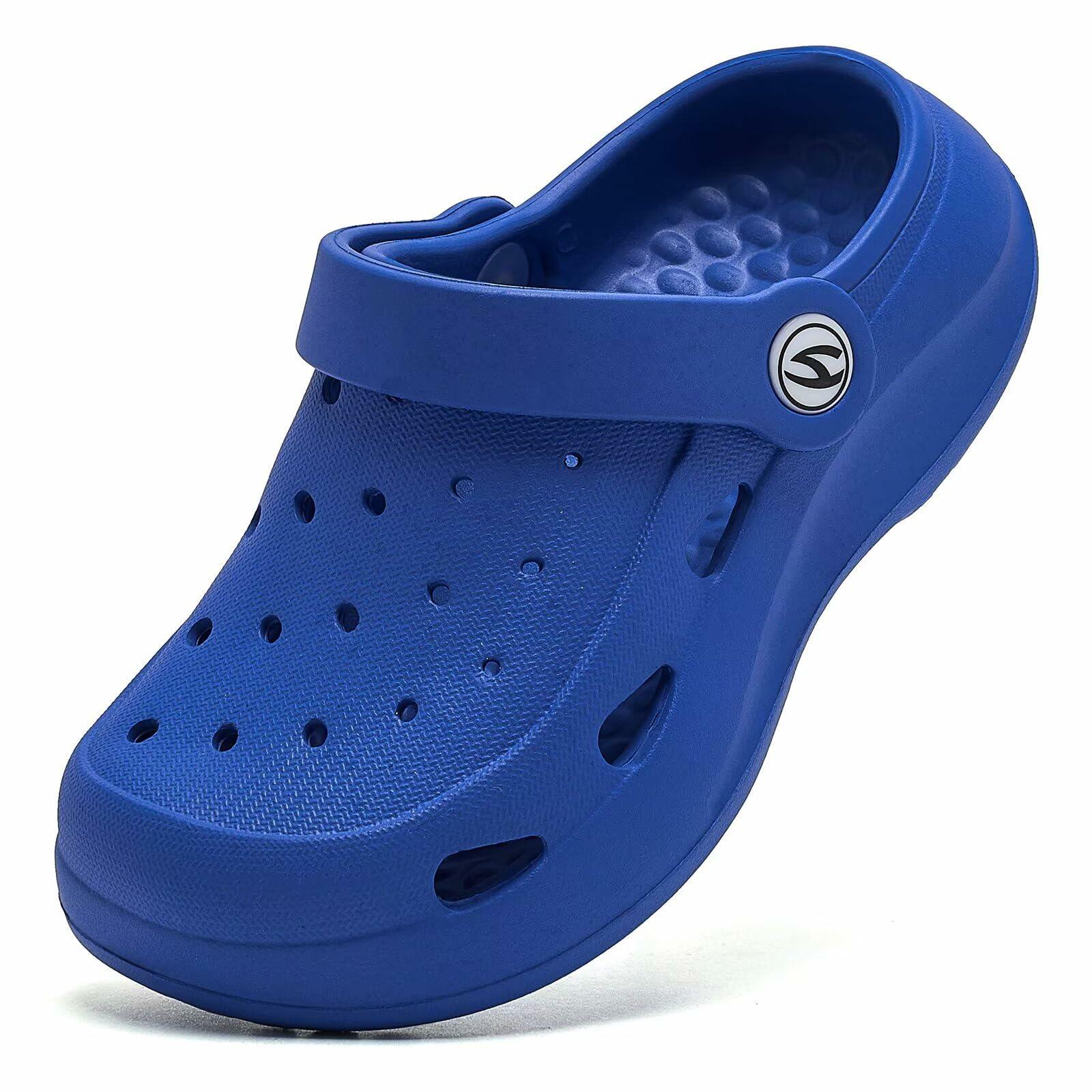 WOUEOI Toddler Garden Shoes Cartoon Slides Sandals Clogs Sapphire Size 9