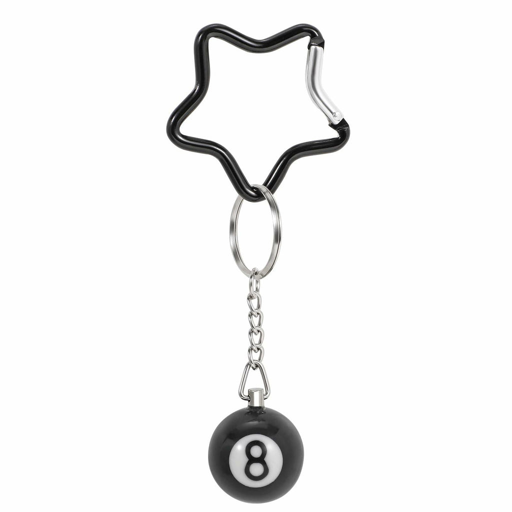 TRIWORKS Keychain Star Heart Pink Butterfly 8 Ball Dice Strawberry Charm
