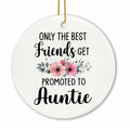 Voatok Promoted to Auntie Ornament Pregnancy Announcement Gift Decor