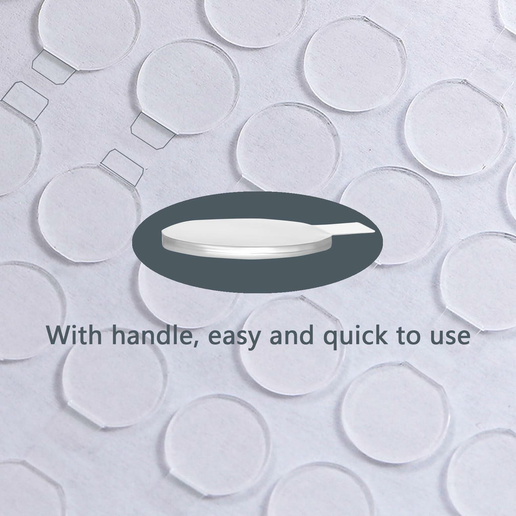 Adhesive Stick Dots Two-Sided Mounting Putty 0.4"x0.4" 600pcs Clear
