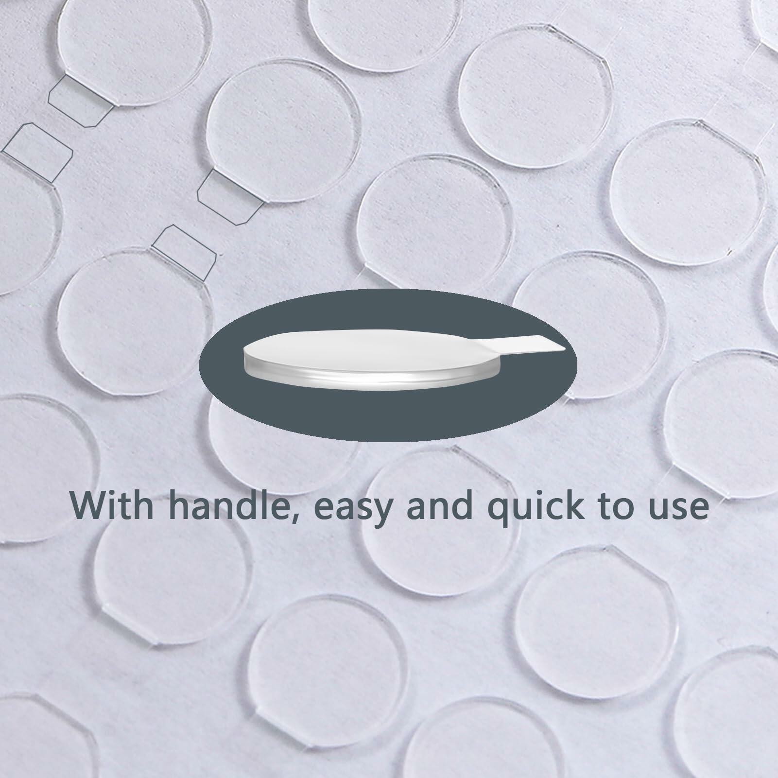 Adhesive Stick Dots Two-Sided Mounting Putty 0.4"x0.4" 600pcs Clear