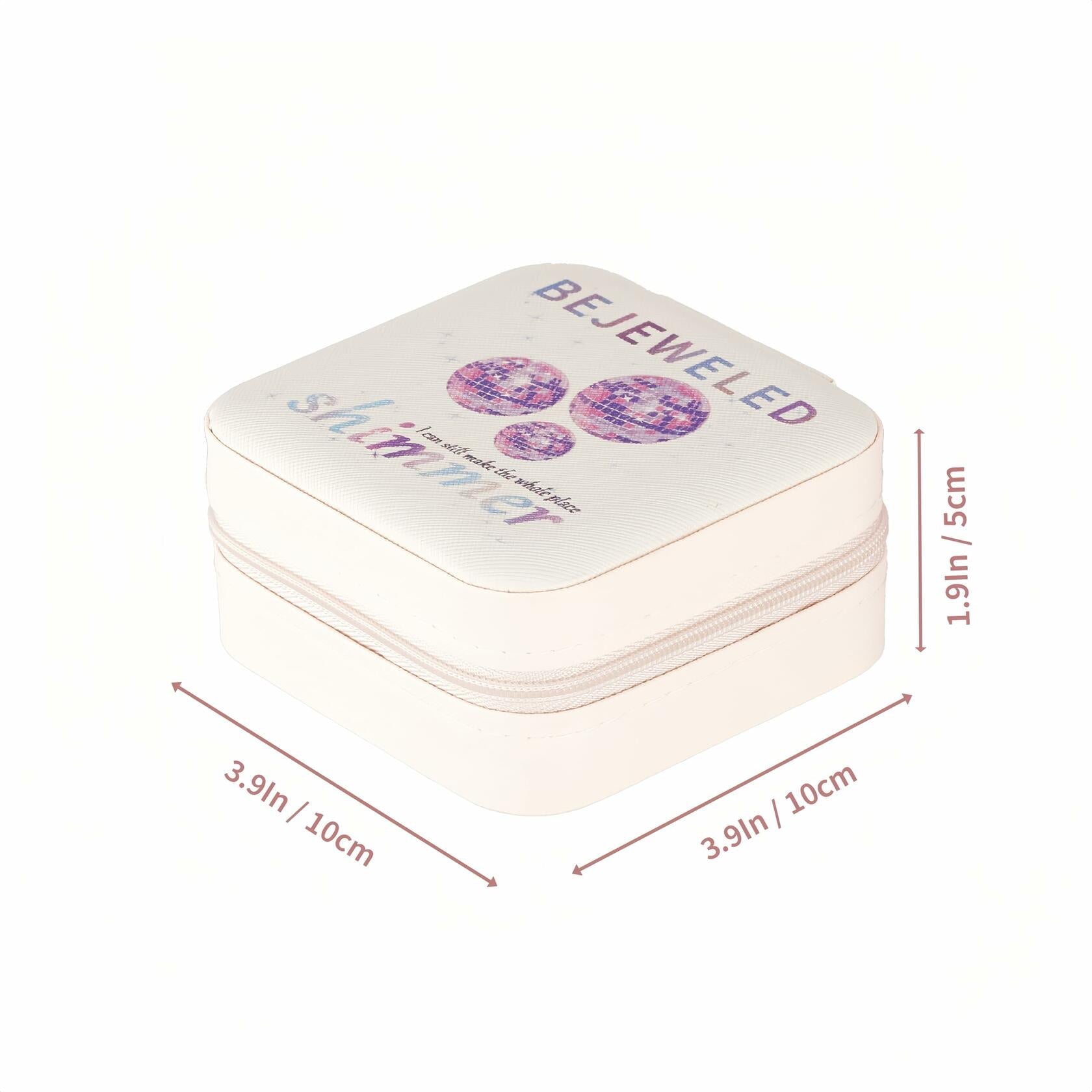 Sincerez Jewelry Box Small Portable Organizer Rings Necklaces Black