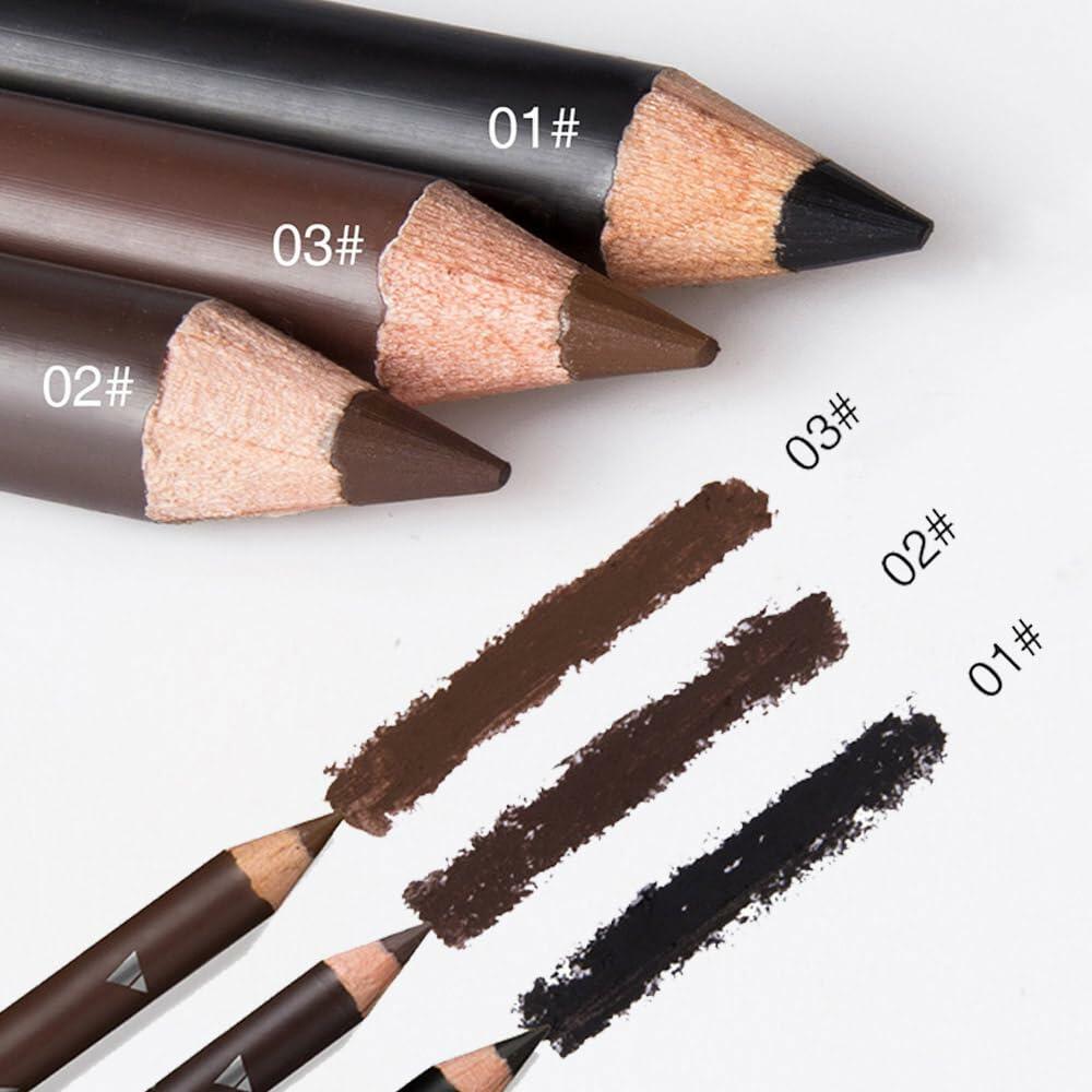 BestBy07/27 Magic Microblade Eyebrow Pen 4-Tip Waterproof Brown 2Pcs