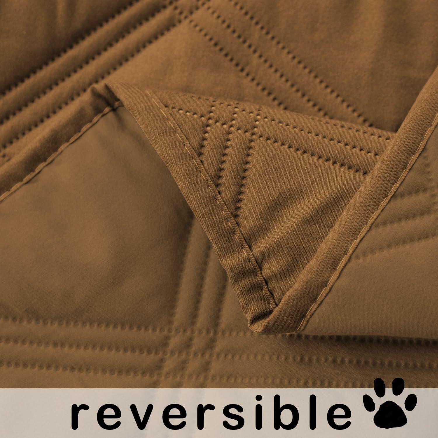fuguitex Waterproof Reversible Dog Blanket Brown Size 30x53