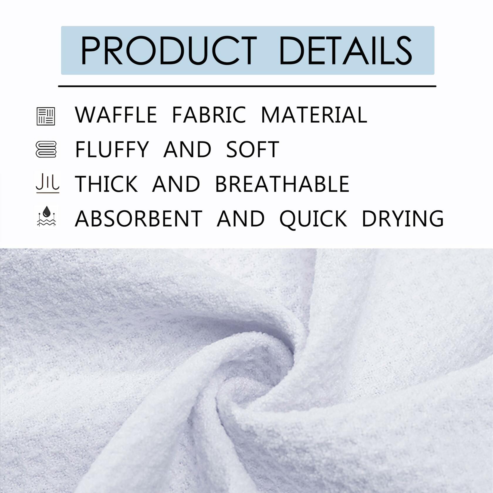 OFJE Boho Abstract Floral Kitchen Towels Set of 2 16x24 Bathroom Decor
