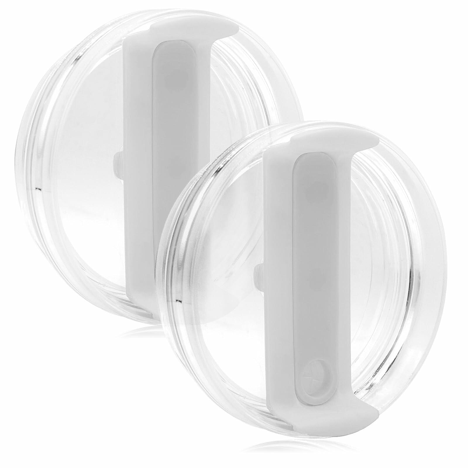 NETRIWOW 2 Pcs Tumbler Lid for Stanley 40oz Cup Dustproof Spill Proof White