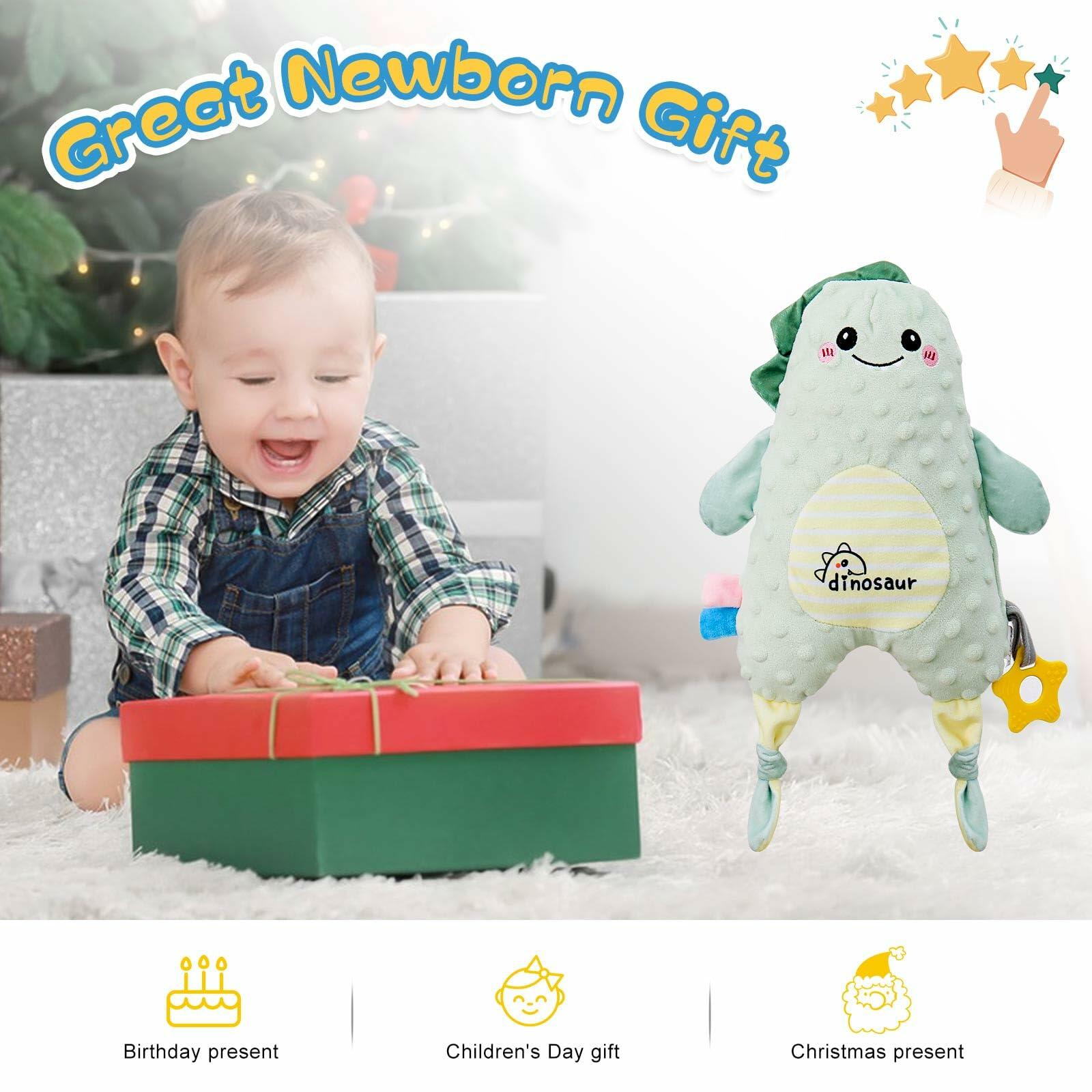 KELCIO Lion Plush Soother Toy for Babies Yellow  14.6 Inch (OPEN BOX)