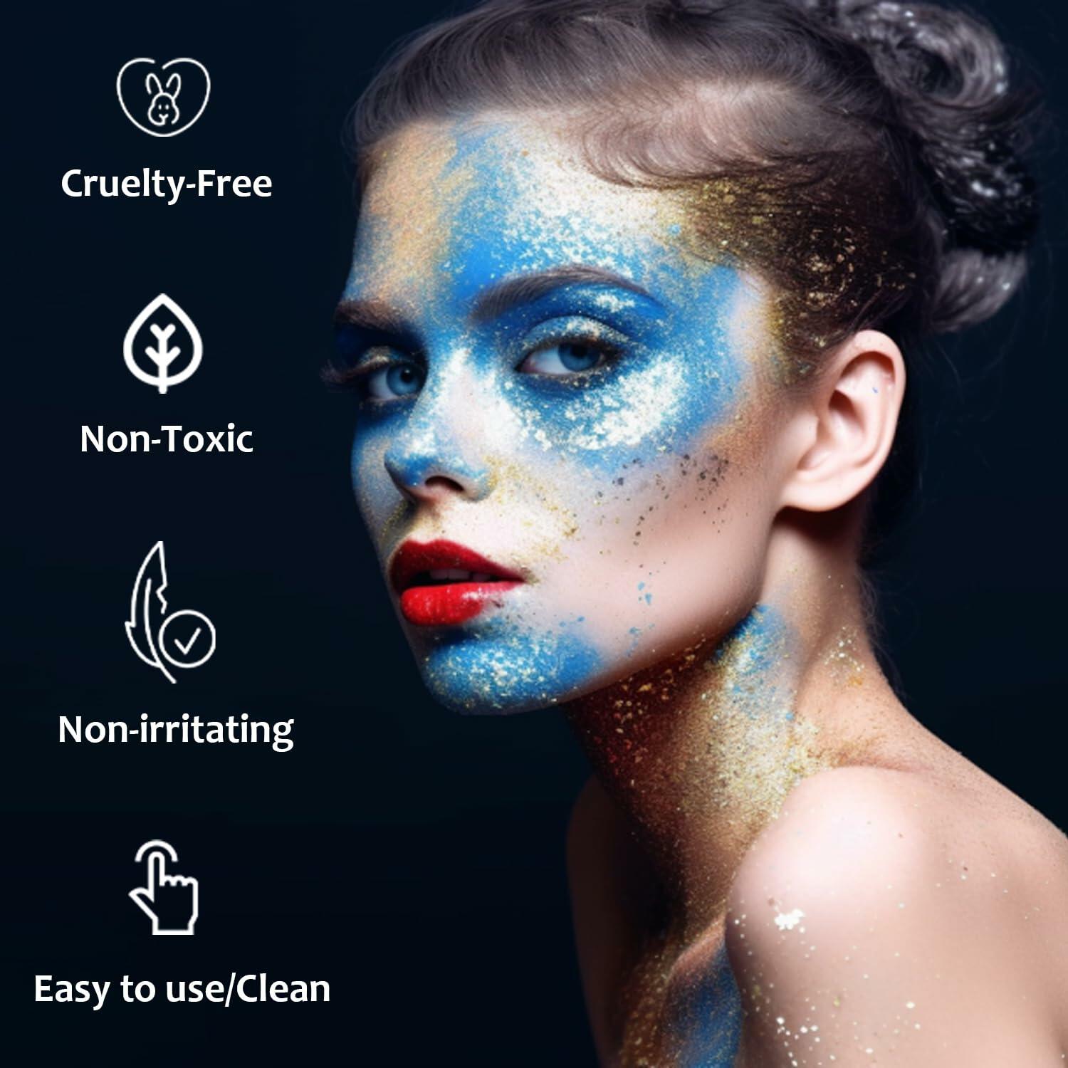 UCANBE Red Body Glitter Stick Chunky Makeup for Face Hair Lips
