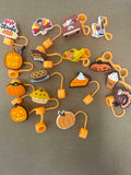 16 PCS Thanksgiving Silicone Straw Caps for Stanley Cup 10mm Design 4