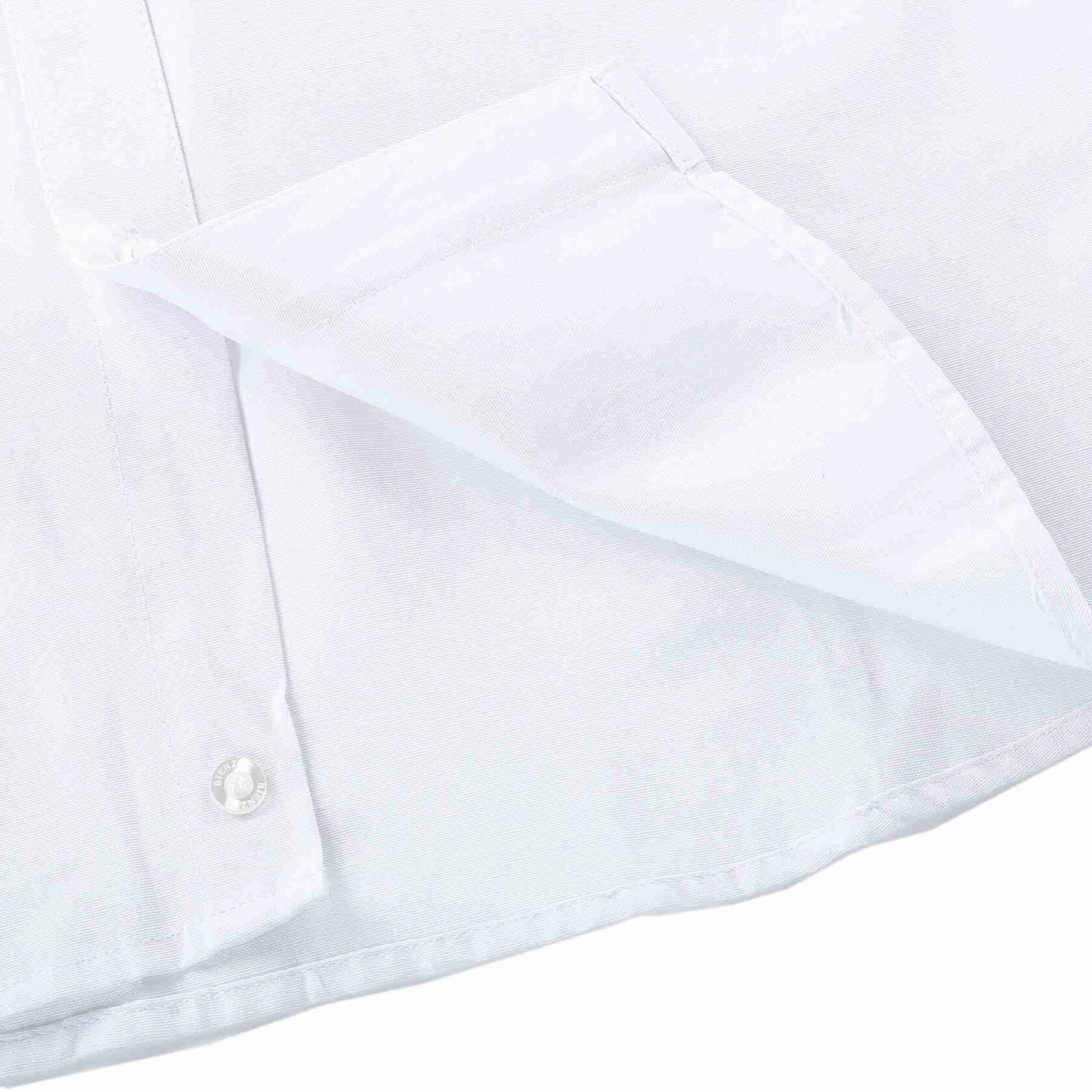 Bienzoe Boys Long Sleeve Button Down Shirt White Size 14