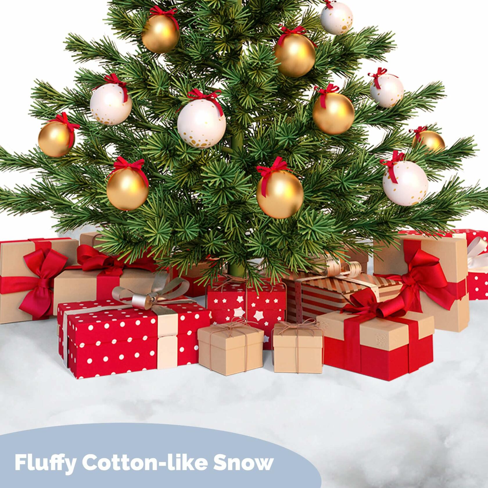 Fake Snow Christmas Décor Indoor 0.9LB Fluffy Cotton-Like White Snow