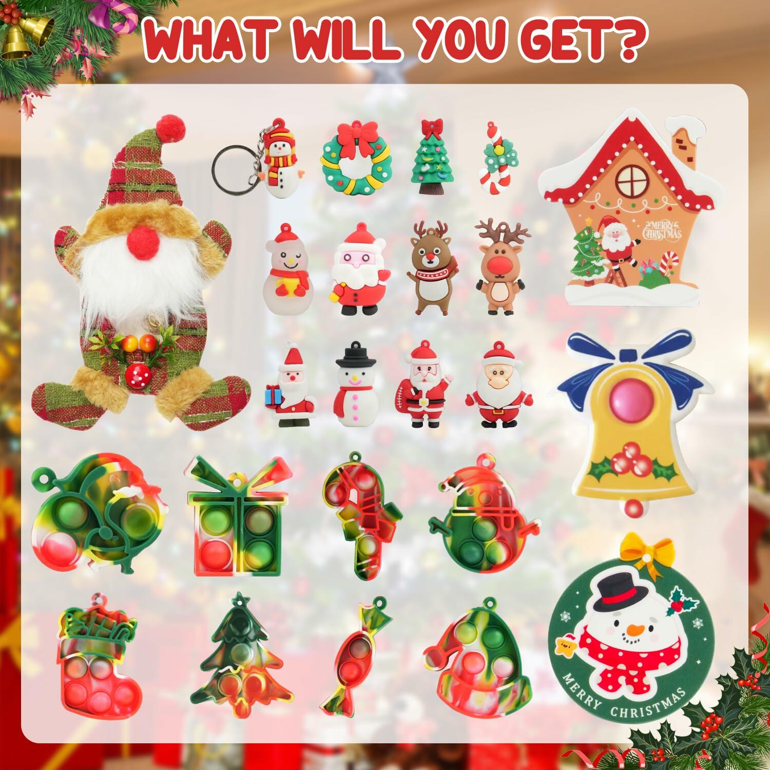 BUSY DINOS Advent Calendar 2024 Christmas Countdown 24 Days Tree Pendant