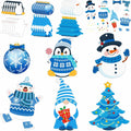 Zhanmai Winter Crafts Kit DIY Ornaments Christmas Stickers 36 Sets